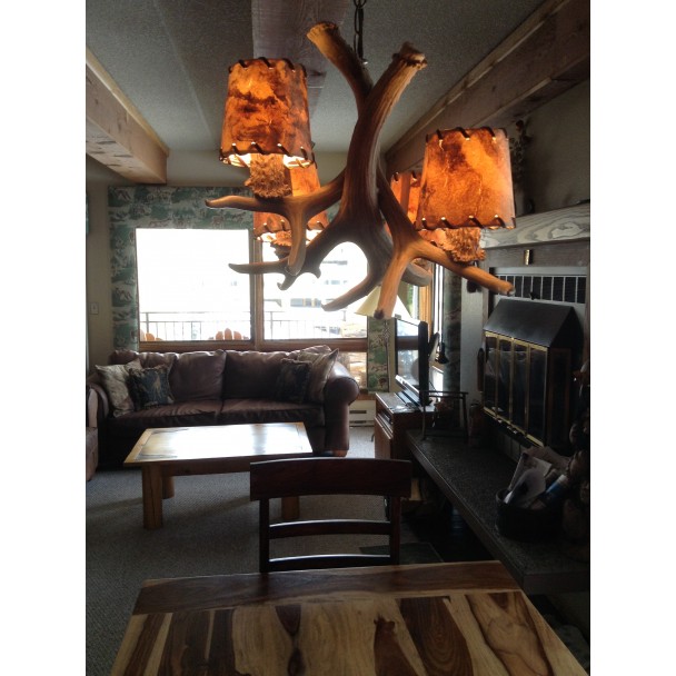 Real Antler Mule Deer Nevada Chandelier SP-3